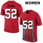 NCAA Ohio State Buckeyes Women's #52 Antwuan Jackson Retro Nike Football College Jersey RVF0745HE